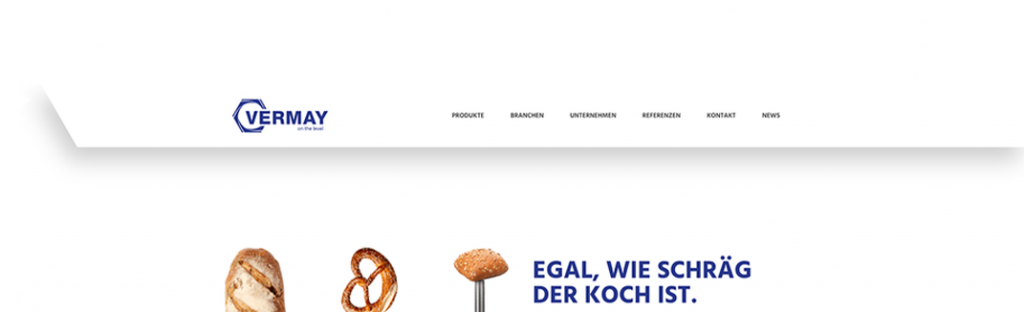 Screenshot von unserer Homepage