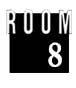 Das Logo von Room 8